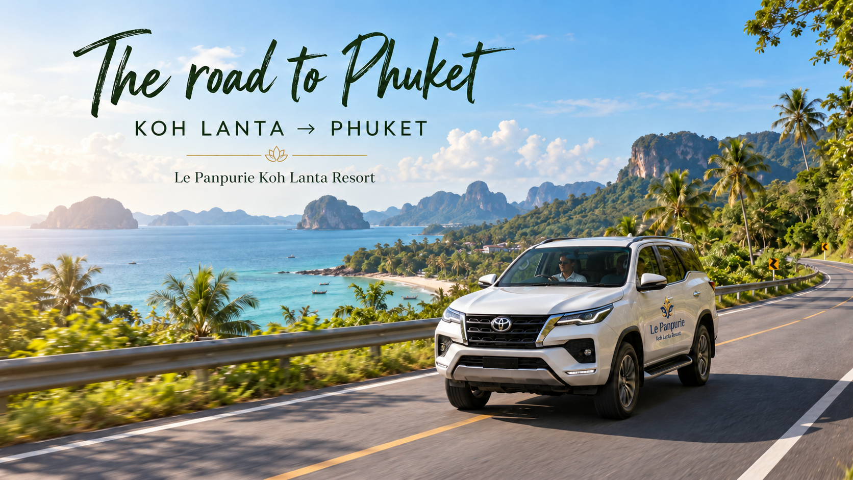 Krabi-Phuket-Le-Panpurie-Koh-Lanta-Resort-2026-02 Krabi-Phuket-Le-Panpurie-Koh-Lanta-Resort-2026-02 Koh Lanta to Phuket transfer private SUV on coastal highway private transfers koh lanta Private Transfers Koh Lanta Krabi Phuket Le Panpurie Koh Lanta Resort 2026 02