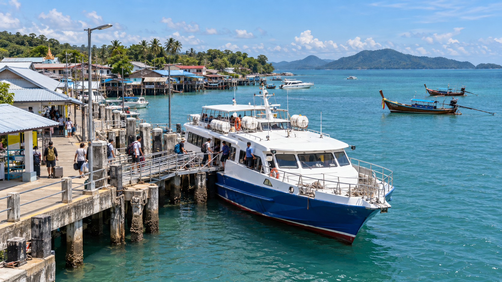 Saladan Pier Koh Lanta - Le Panpurie Koh Lanta Resort - Private Transfer private transfer from phuket to koh lanta Private Transfer from Phuket to Koh Lanta Saladan Pier Le Panpurie Koh Lanta Resort 2026 01