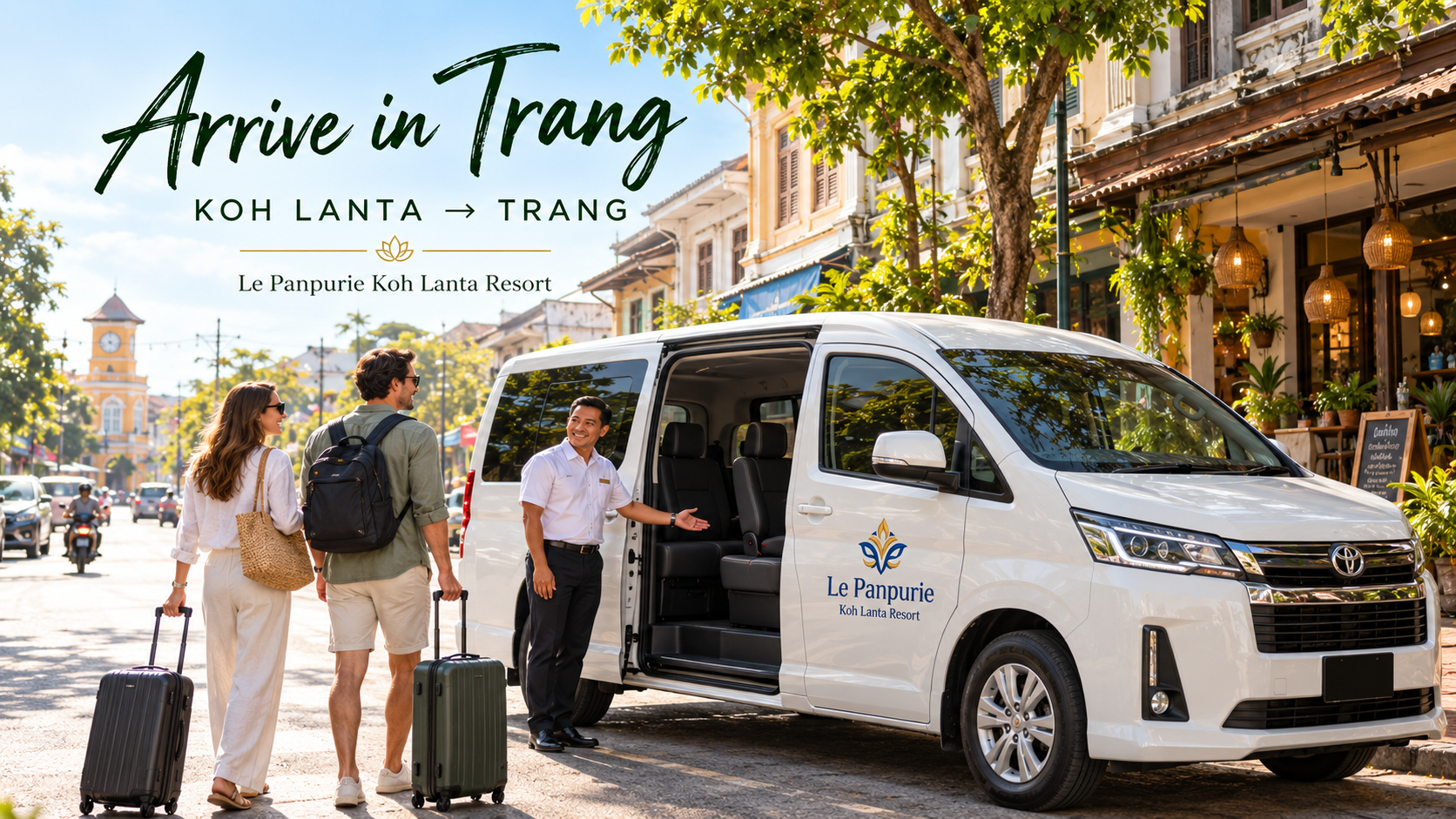 Trang-Private-Transfer-Le-Panpurie-Koh-Lanta-Resort-2026-01 Trang-Private-Transfer-Le-Panpurie-Koh-Lanta-Resort-2026-01 Koh Lanta to Trang transfer van arriving at Trang town center private transfers koh lanta Private Transfers Koh Lanta Trang Private Transfer Le Panpurie Koh Lanta Resort 2026 01